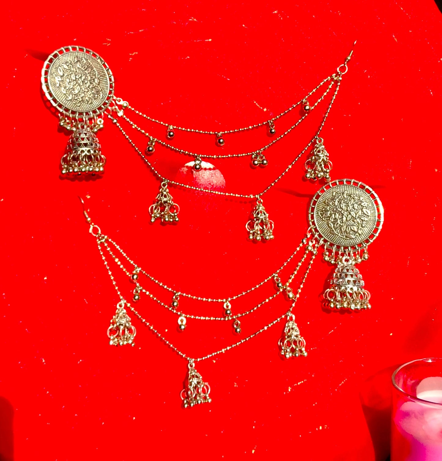 Silver Antique Sahara Jhumka