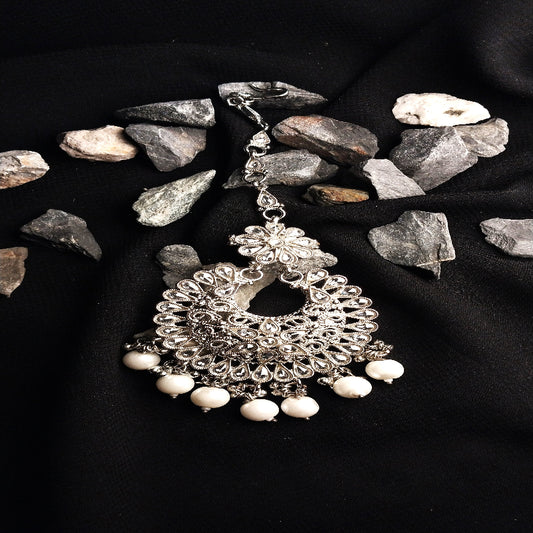 Antique Indian Silver Mangtikka