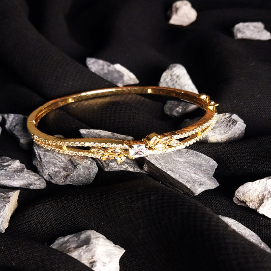 Antique German Golden Pearl Bangle