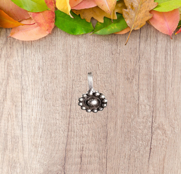 German Silver Oxidized Nose Cuff