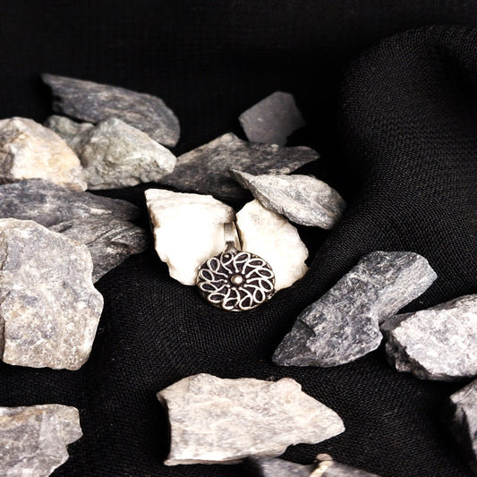 German Silver Oxidized Nose Cuff