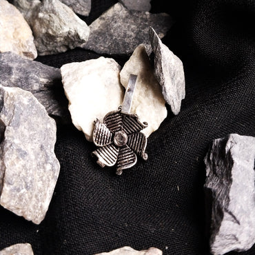 German Silver Oxidized Nose Cuff