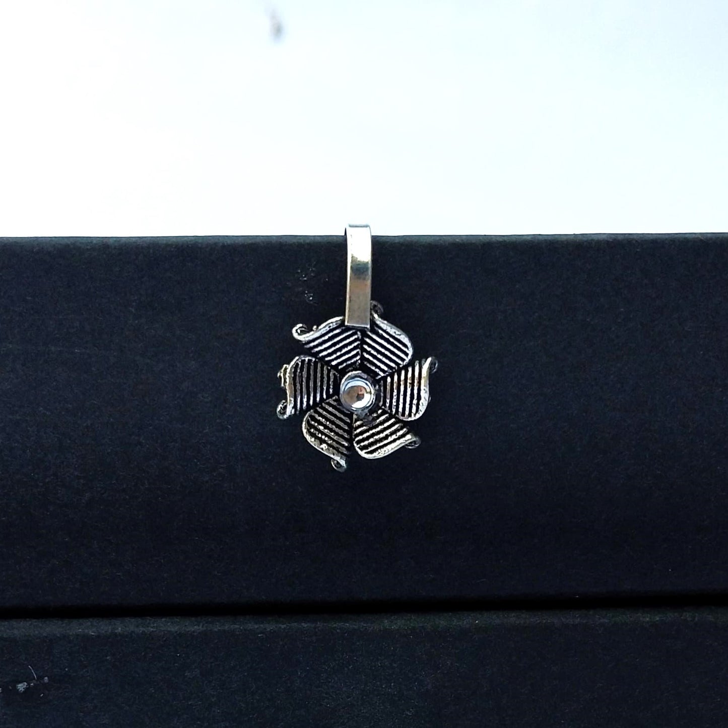 German Silver Oxidized Nose Cuff