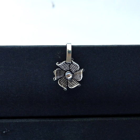 German Silver Oxidized Nose Cuff