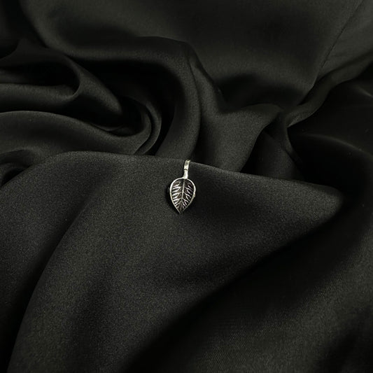 German Silver Oxidized Leaf Nose Cuff