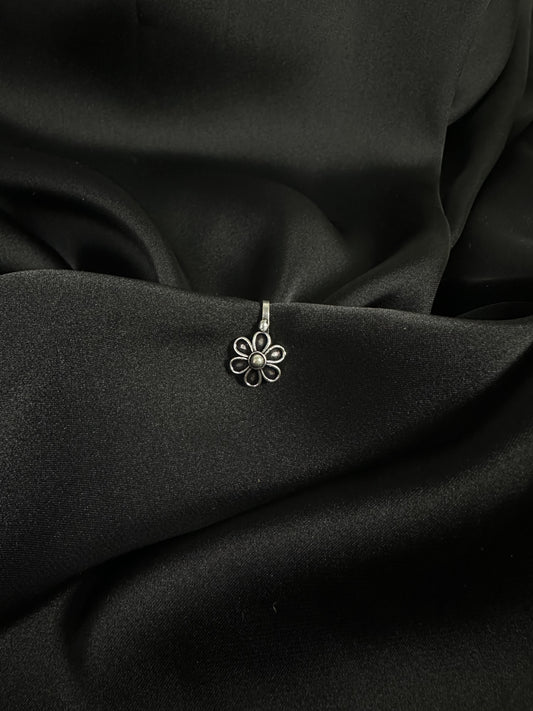 German Silver Oxidized Nose Cuff