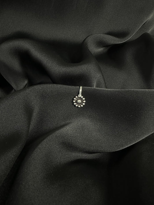 German Silver Oxidized Nose Cuff