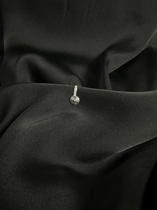 German Silver Oxidized Nose Cuff