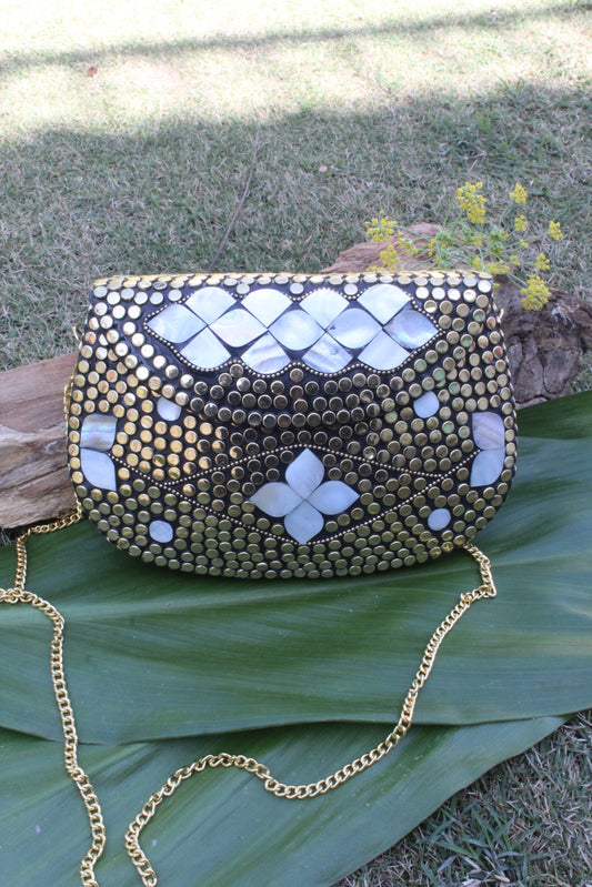 Hand Crafted Metal Bag