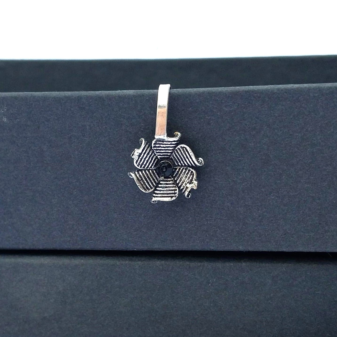German Silver Oxidized Nose Cuff