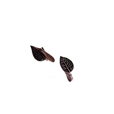 German Silver Oxidized Leaf Nose Cuff